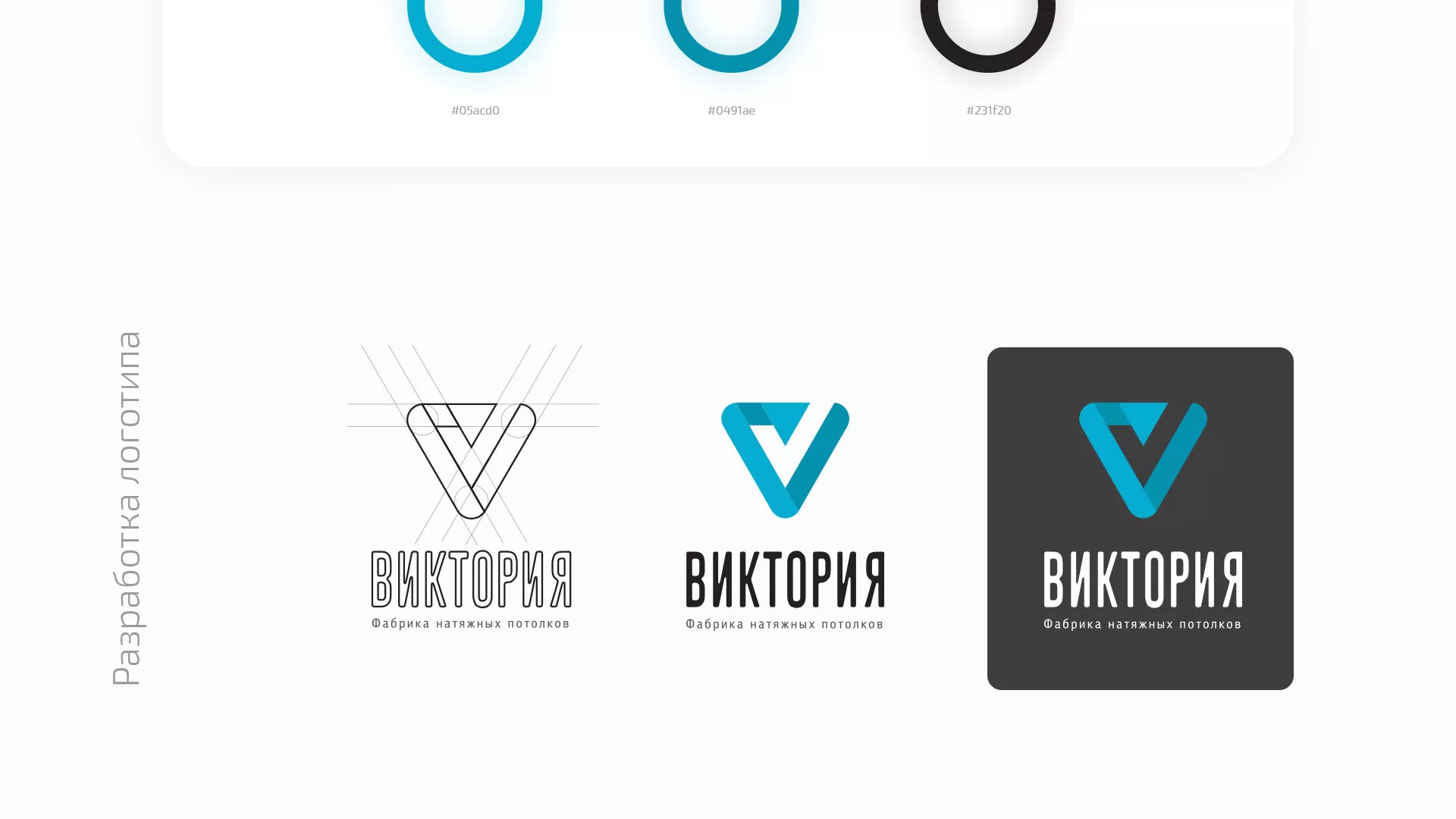 Разработка фирменного стиля компании по продаже и установке натяжных потолков в Гавриловом-Яме